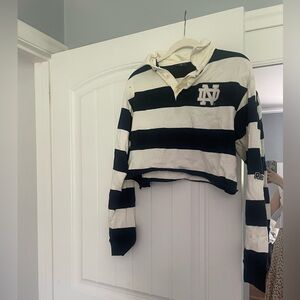 Notre Dame Hype & Vice cropped top